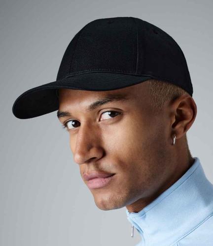 Beechfield Urbanwear 6 Panel Snapback Cap - BLK - ONE